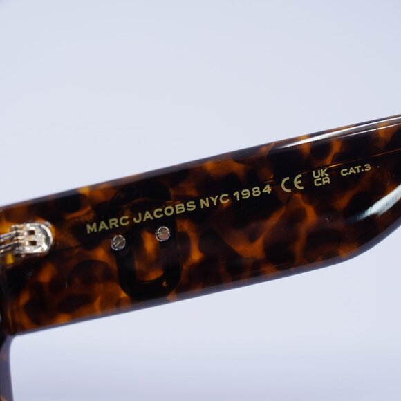 Marc Jacobs MARC 646/S 0086 HA Sunglasses Dark Havana Square Frame, Brown Lenses - Picture 6 of 10